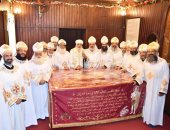 الكنيسة تصلى قداس عيد القديس الأنبا برسوم بديره في المعصرة وسط حضور كبير