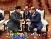 الرئيس السيسى يلتقى نظيره الإندونيسى ويشددان على رفض تهجير الفلسطينيين من أرضهم  