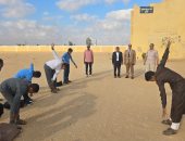 رئيس مدينة الحسنة ووكيل الإدارة التعليمية يتابعون انطلاق العام الدراسي الجديد