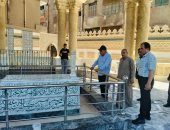 ضريح الشعراوى بدقادوس مشروع تطوير يعيد البريق إلى قبلة محبى الإمام.. محافظ الدقهلية يتابع التشطيبات النهائية تمهيدا للافتتاح.. وتطوير الموقع يحافظ على القيمة الدينية والتاريخية لأحد أبرز رموز المحافظة.. صور