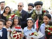 بحضور البابا تواضروس الثاني.. محافظ المنيا يشهد مراسم وضع حجر أساس كنيسة السيدة العذراء مريم والملاك ميخائيل