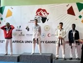 فوز خالد الوليد لاعب منتخب مصر للتايكوندو بذهبية البطولة الأفريقية للجامعات