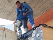 مياه الفيوم تتصدى لبائعي مياه الشرب بمركز طامية وتزيل 4 خزانات أرضية و7 بلاستيكية