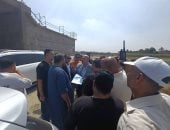 نائب محافظ الجيزة يتفقد مشروع محطة معالجة الصرف الصحى بوردان