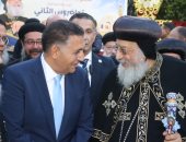 محافظ القليوبية يستقبل قداسة البابا تواضروس الثاني بكنيسة مار بولس الرسول