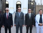 محافظ المنيا ورئيس الجامعة يستقبلان مسيرة فعاليات أسبوع شباب الجامعات .. صور