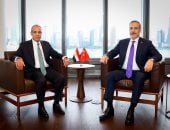 وزير الخارجية التركى يبحث مع هاكان فيدان العلاقات الثنائية ومستجدات الأوضاع الإقليمية