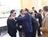 المستشار عبد المجيد محمود يشارك فى جنازة أحمد الزند 