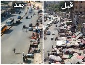 إعادة الانضباط بمحيط نفق إمبابة.. ومحافظ الجيزة يوجه بمنع عودة الإشغالات