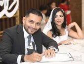 عقد قران ابن الفنانة صابرين بحضور الأهل والأصدقاء.. صور