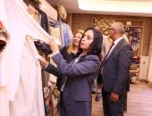 وزيرة التضامن تفتتح معرض صندوق دعم الصناعات الريفية والبيئية بالعجوزة