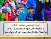 مجلس الوزراء: لا استبعاد لأى أسرة مستحقة من "تكافل وكرامة".. والتخارج يتم وفق تغير أوضاع الأسرة