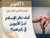 فى اليوم العالمي للمُسنِّين .. كيف نظر الإسلام لبِرِّ الأبوين في كِبرهما؟