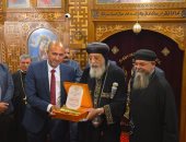 رئيس جهاز الشروق يستقبل قداسة البابا تواضروس الثانى بمدينه الشروق بمنطقه الرابية