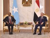 الرئيس السيسى ونظيره الصومالى يبحثان القضايا المرتبطة بأمن واستقرار القرن الأفريقى