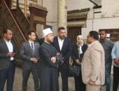 وزير الأوقاف يتفقد مسجد عبد الوهاب الشعرانى لبدء أعمال التطوير الشامل