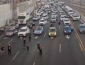 صافرة حداد ودقيقة صمت فى شوارع تل أبيب إحياء لذكرى أحداث 7 أكتوبر.. فيديو