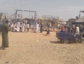 ألعاب شعبية واحتفالات بمضمار سباق الخيول في مرماح فارس بأسوان