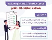 «الصحة» تحدد المستندات المطلوبة لاستخراج الشهادة الطبية للمقبلين على الزواج