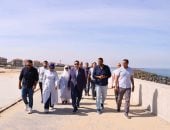 محافظ دمياط يتابع آخر مستجدات مشروع تطوير منطقة اللسان برأس البر