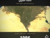 وكالة الفضاء تستعرض تطور الرقعة الزراعية فى الدلتا على مدار 42 عاما.. فيديو