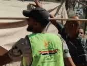 اللجنة المصرية تنشئ مخيم إيواء للعائلات المتضررة من القصف فى غزة