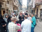 تحرك مركزي لمتابعة تداعيات العقارات المائلة بكرموز وأمبروزو بالإسكندرية 