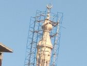 مئذنة المسجد العمرى العتيق بمدينة إسنا تحصل على خطوات تطوير جديدة بالأقصر.. صور