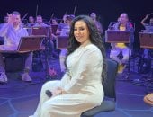 مروة ناجى تنتهى من البروفة الجنرال قبل حفلها غدا فى عمان بقيادة مصطفى حلمى