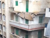 سقوط أجزاء من عقار في شرق الإسكندرية بسبب الأمطار