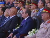 الرئيس السيسى يشاهد عرضا للفروسية بحفل تخرج الدفعة الأولى بالأكاديمية العسكرية