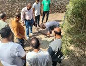 مياه القليوبية: ضبط حالة تعدٍ على شبكة الصرف الصحي بقرية كفر الجمال بقها