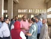 رئيس مياه الجيزة يتابع سير العمل بمحطة الصرف الصحى الرئيسية بالهرم