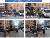 حملات مكثفة لرفع كفاءة النظافة بشوارع بولاق الدكرور.. صور