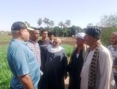 تركيب أعمدة إنارة بالطرق المؤدية لعزب النواورة فى أسيوط.. تفاصيل