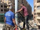 محافظة الجيزة: صيانة عاجلة للسلم الحديدى بمنطقة كعابيش على الطريق الدائرى