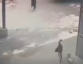 شاب يواجه سلعوه بيده ويمنعها عن عقر الأهالى بإحدى قرى المنيا