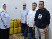 ضبط 30 جوال دقيق بلدى و656 كجم زيت مجهول المصدر فى حملة تموينية بالعياط
