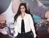 ياسمين صبرى بالكاجوال فى العرض الخاص لفيلمها نصيب