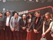 أبو الليف ومحمد نور وحسام حسنى في العرض الخاص لفيلم موسكو كايرو