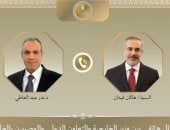 وزير الخارجية يبحث مع نظيره التركي آخر المستجدات الإقليمية