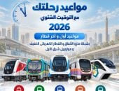 مواعيد المترو والقطار الكهربائي والمونوريل بعد تطبيق التوقيت الشتوي