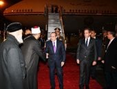 فخامة الرئيس السيسى يصل إلى مطار فيرنز ليست الدولي ببودابست