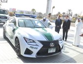 بالفيديو.. انضمام Lexus RCF لسيارات الشرطة فى دبى