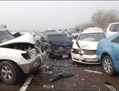إصابة 4 أشخاص فى تصادم 3 سيارات بمحور صلاح سالم