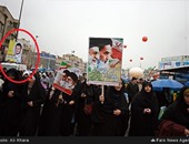 طهران ترفع لافتات فى ذكرى الثورة الإسلامية مؤيدة للحوثى