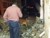 أول صور لموقع انفجار قنبلة داخل منزل بالقرب من مركز شرطة إدفو