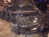 توقف حركة المرور بسبب تصادم سيارتين بنفق سعد الدين الشاذلى بالقاهرة