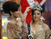 انتقاد متسابقة إقليم اتشيه فى ملكة جمال إندونيسيا لعدم ارتداء الحجاب