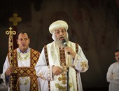 بالفيديو..البابا تواضروس يرأس مراسم قداس تأبين شهداء مصر بليبيا